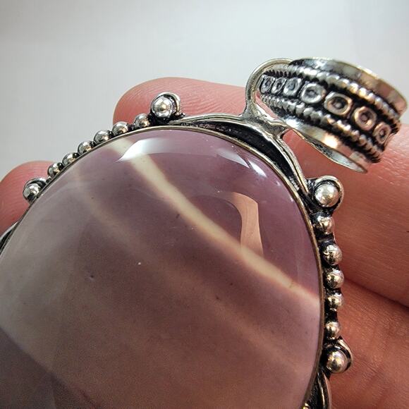 Necklace Pendants Mookaite Jasper Handmade Jewelry Set in Sterling Silver Bezel - Picture 9 of 10